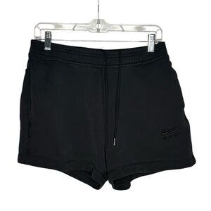 Nike air women’s black sweat shorts with pockets size medium
